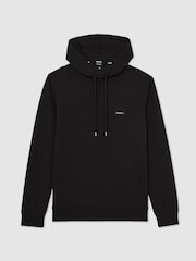Reiss Black Mantel Hoodie - Image 2 of 6