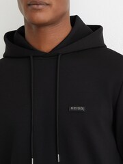Reiss Black Mantel Hoodie - Image 4 of 6