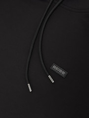 Reiss Black Mantel Hoodie - Image 6 of 6
