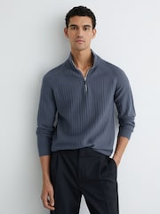 Reiss Airforce Blue Aldershot Jumper - Image 1 of 6