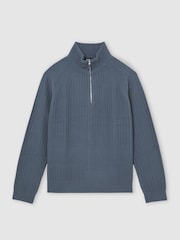 Reiss Airforce Blue Aldershot Jumper - Image 2 of 6