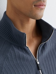 Reiss Airforce Blue Aldershot Jumper - Image 3 of 6
