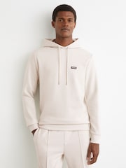 Reiss Off White Mantel Hoodie - Image 4 of 7