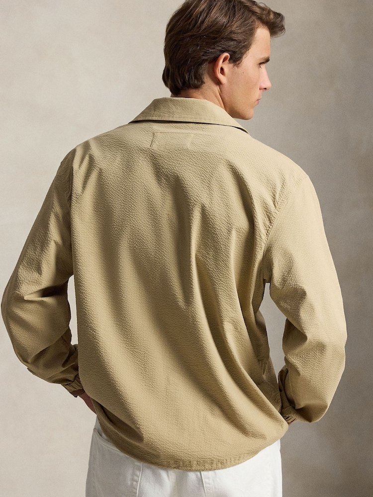 Polo Ralph Lauren Coastal Beige Woven Windbreaker Jacket - Image 2 of 6