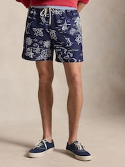 Polo Ralph Lauren Harbor Island Bear Woven Print Swim Shorts - Image 1 of 5