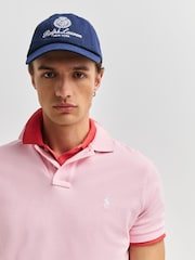 Polo Ralph Lauren Garden Pink Custom Fit Pique Polo Shirt - Image 5 of 5