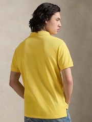 Polo Ralph Lauren Sunfish Yellow Custom Fit Pique Polo Shirt - Image 3 of 8