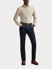 Polo Ralph Lauren Tuscan Beige Heather Custom Fit Featherweight Mesh Shirt - Image 5 of 9