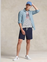 Polo Ralph Lauren Newport Navy Prepster Linen Shorts - Image 8 of 13