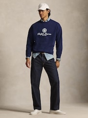 Polo Ralph Lauren Newport Navy Motif Logo Sweatshirt - Image 3 of 4
