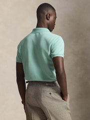 Polo Ralph Lauren Celadon Custom Fit Pique Polo Shirt - Image 2 of 4