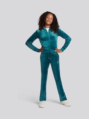 Juicy Couture Green Diamante Zip Through Hoodie - Image 2 of 8