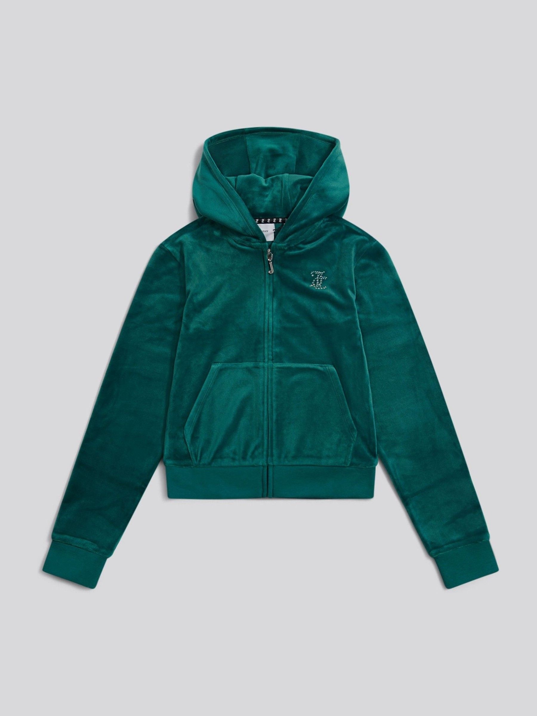 Buy Juicy Couture Green Diamante Zip Through Hoodie from Next USA