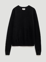 Hush Black Ivy Fine Merino Crew Jumper - Image 5 of 5