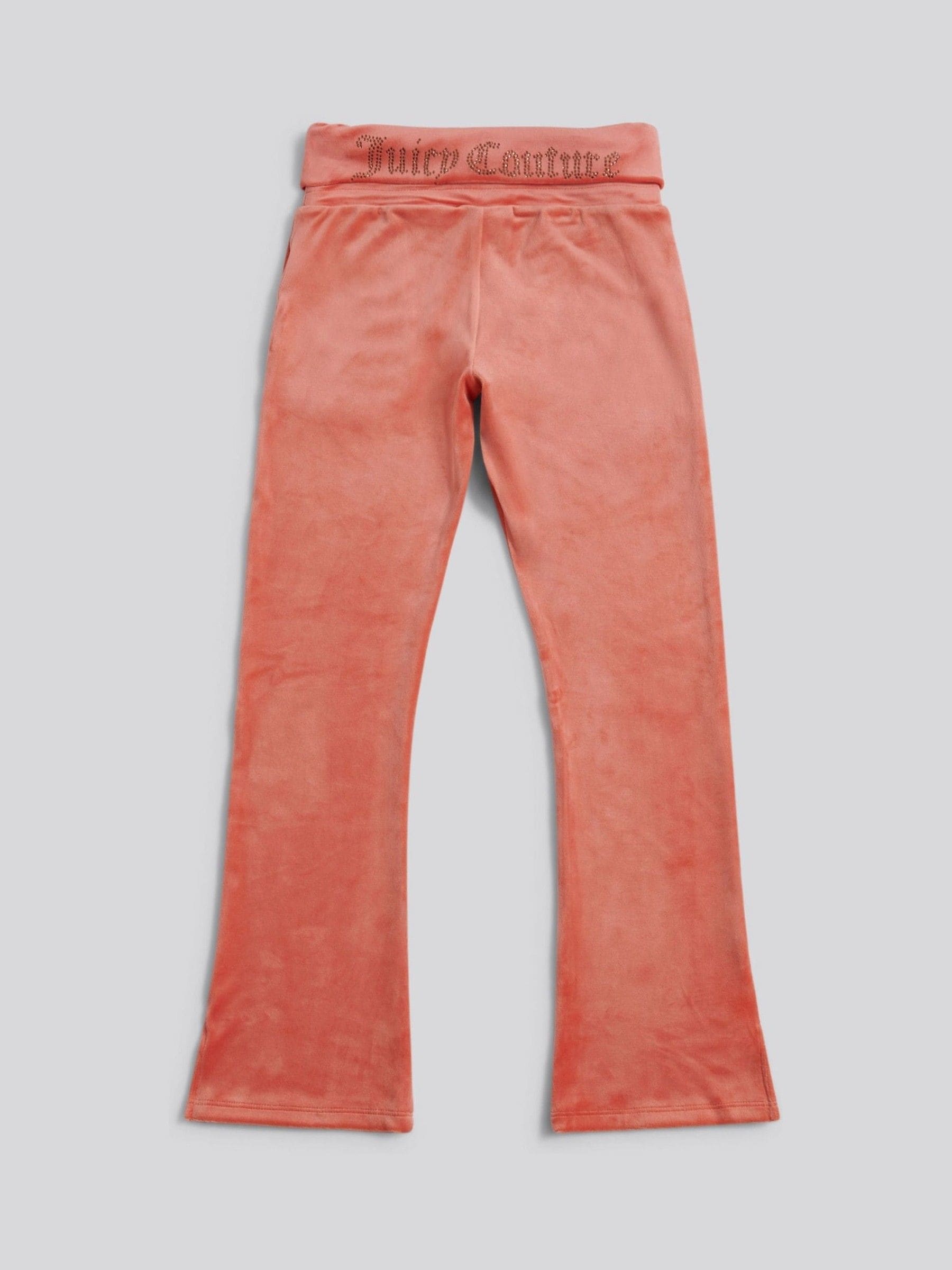Buy Juicy Couture Orange Juicy Fold Over Waist Joggers from the
