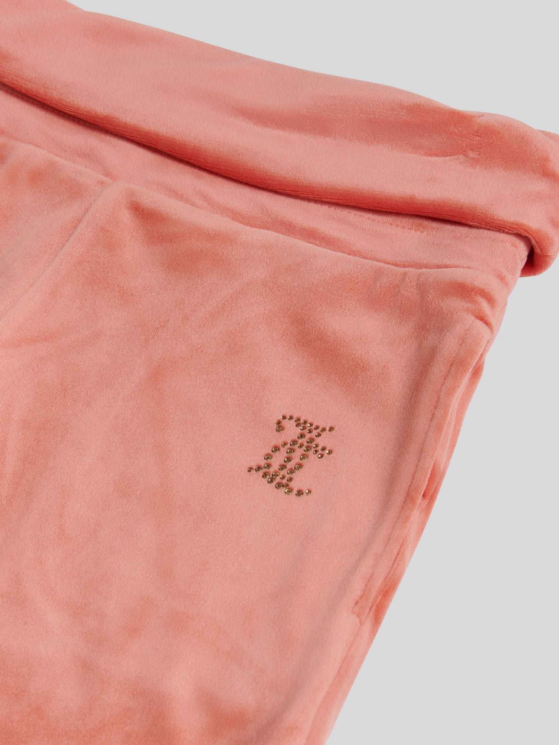 Buy Juicy Couture Orange Juicy Fold Over Waist Joggers from the