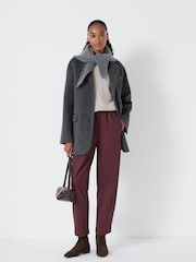 Hush Brown Jack Barrel Leg Pull On Cotton Trousers - Image 2 of 5