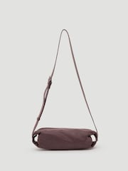 Hush Red Leather Barrel Crossbody Bag - Image 4 of 6