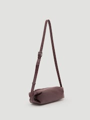 Hush Red Leather Barrel Crossbody Bag - Image 5 of 6