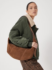 Hush Oversized Suede Crescent Bag - Slika 5 iz 5