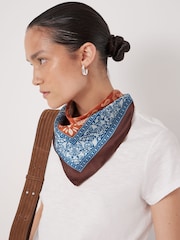 Hush Brown Lightweight Printed Triangle Scarf - Image 1 of 6