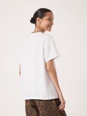 Hush White Long Story Short Slogan T-Shirt - Image 4 of 5