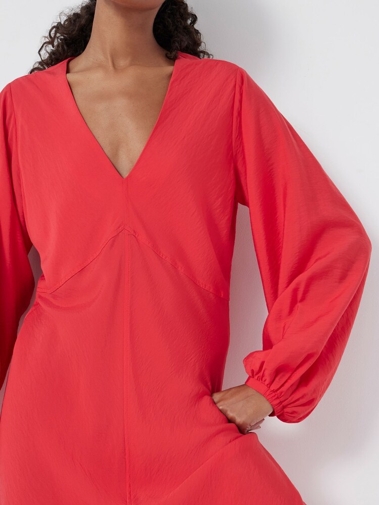 Hush Red Grace V-Neck Long Sleeve Blouse - Image 5 of 5