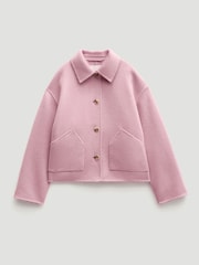 Hush Pink Pure Wool Double Faced Jacket - Image 4 of 4