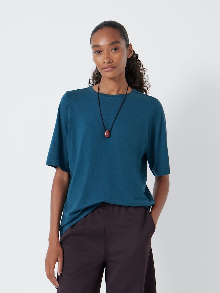 Hush Green Reece Drapey T-Shirt - Image 1 of 5 Hush Green Reece Drapey T-Shirt - Image 1 of 5