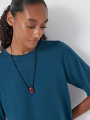 Hush Green Reece Drapey T-Shirt - Image 3 of 5