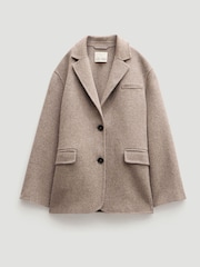 Hush Natural Pure Wool Double Faced Blazer - Image 5 of 5