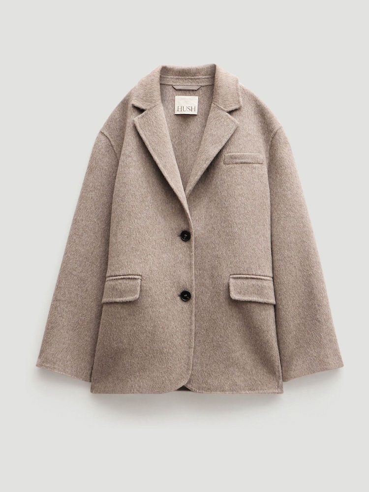 Hush Natural Pure Wool Double Faced Blazer - Image 5 of 5