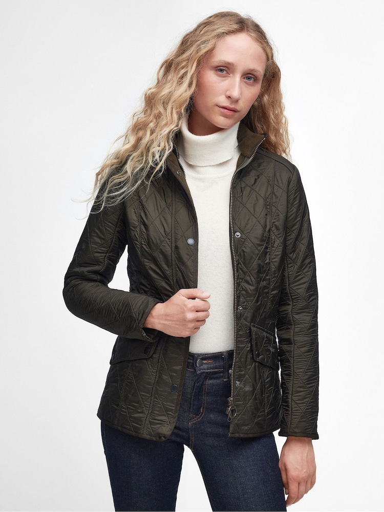 Barbour® Green Cavalry Polarquilt Coat - Image 1 of 9 Barbour® Green Cavalry Polarquilt Coat - Image 1 of 9