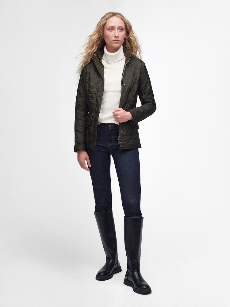 Barbour® Green Cavalry Polarquilt Coat - Image 2 of 9 Barbour® Green Cavalry Polarquilt Coat - Image 2 of 9