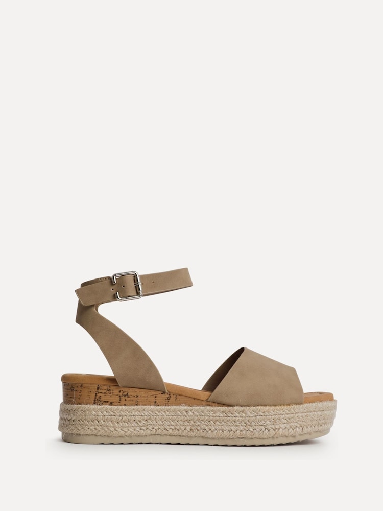 Linzi Natural Nirvana Espadrille Flatform Sandals - Image 2 of 5