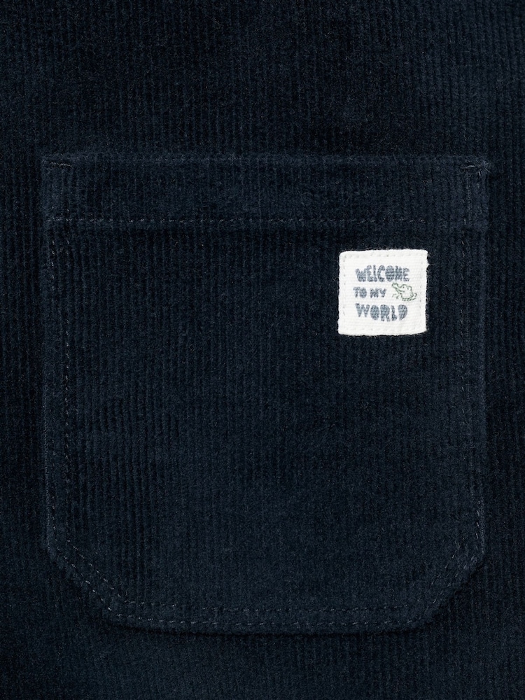 Mango Blue Long Corduroy Dungaree - Image 5 of 5