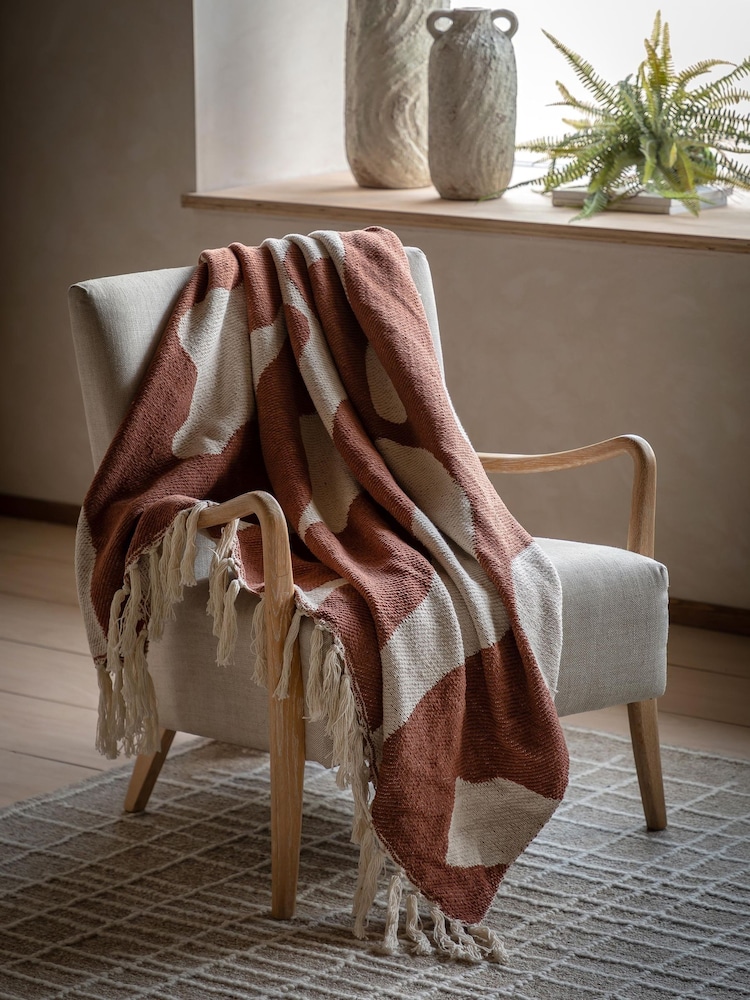 Gallery Home Nutmeg Mira Abstract Throw - Image 1 of 6
