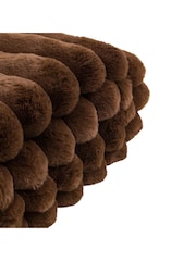 Gallery Home Brown Ridge Faux Fur Throw - Image 6 of 6