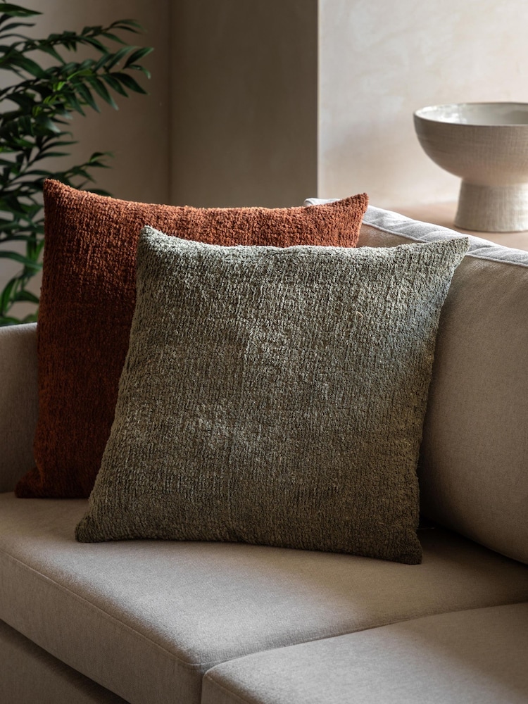 Gallery Home Olive Kael Chenille Cushion - Image 1 of 8 Gallery Home Olive Kael Chenille Cushion - Image 1 of 8