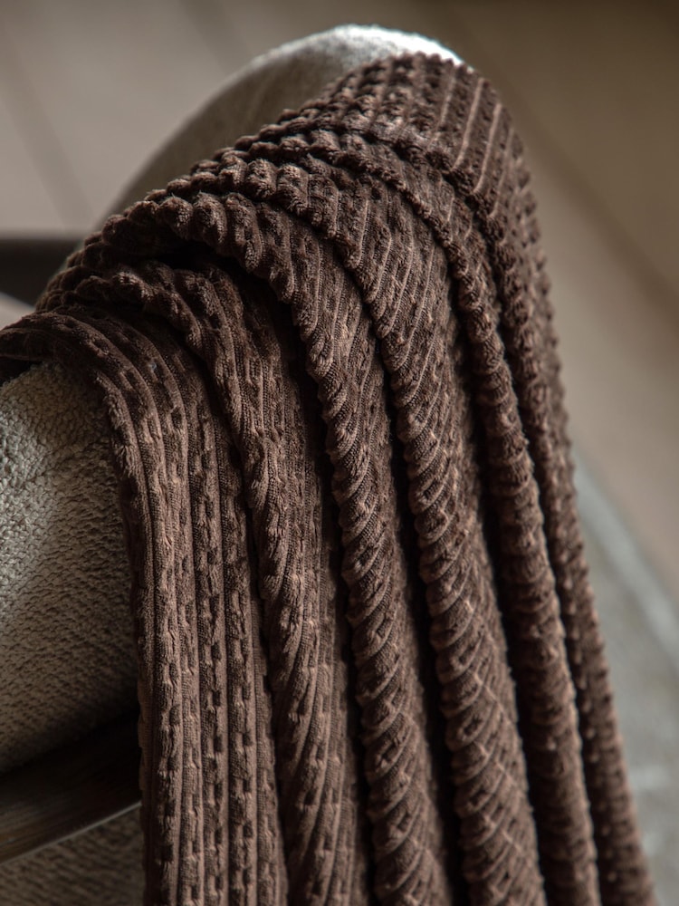 Gallery Home Brown Winslow Flannel Throw - Image 2 of 7