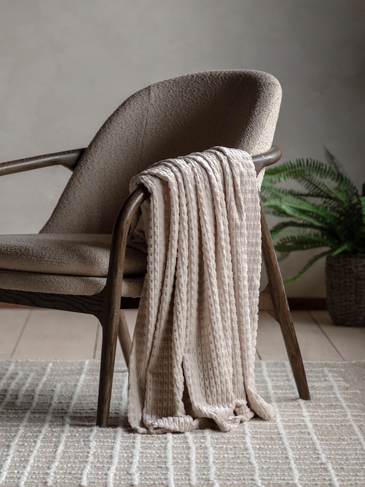 Gallery Home Taupe Winslow Flannel Throw - Image 1 of 7
