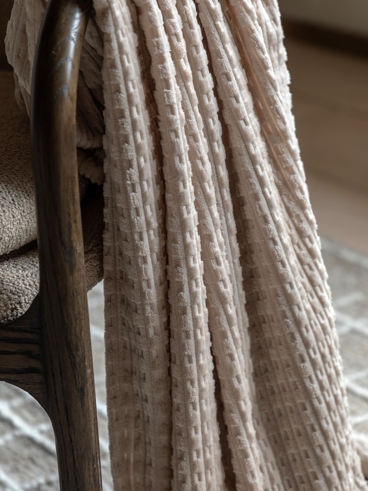 Gallery Home Taupe Winslow Flannel Throw - Image 2 of 7