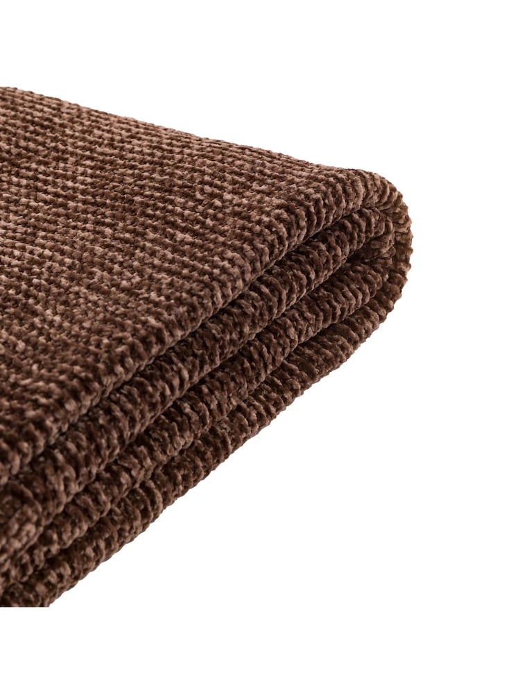 Gallery Home Brown Deco Luxe Chunky Throw - Image 6 of 6
