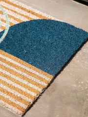 Gallery Home Blue Nevada Arch Coir Doormat - Image 3 of 6