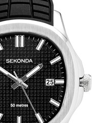 Sekonda Octaire 40mm Mens TV  Analogue Watch with Black Strap - Image 6 of 6