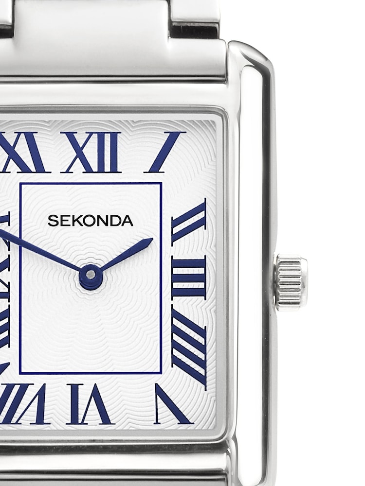 Sekonda Clement 28mm Mens Rectangular Analogue Watch with Strap - Image 6 of 6 Sekonda Clement 28mm Mens Rectangular Analogue Watch with Strap - Image 6 of 6