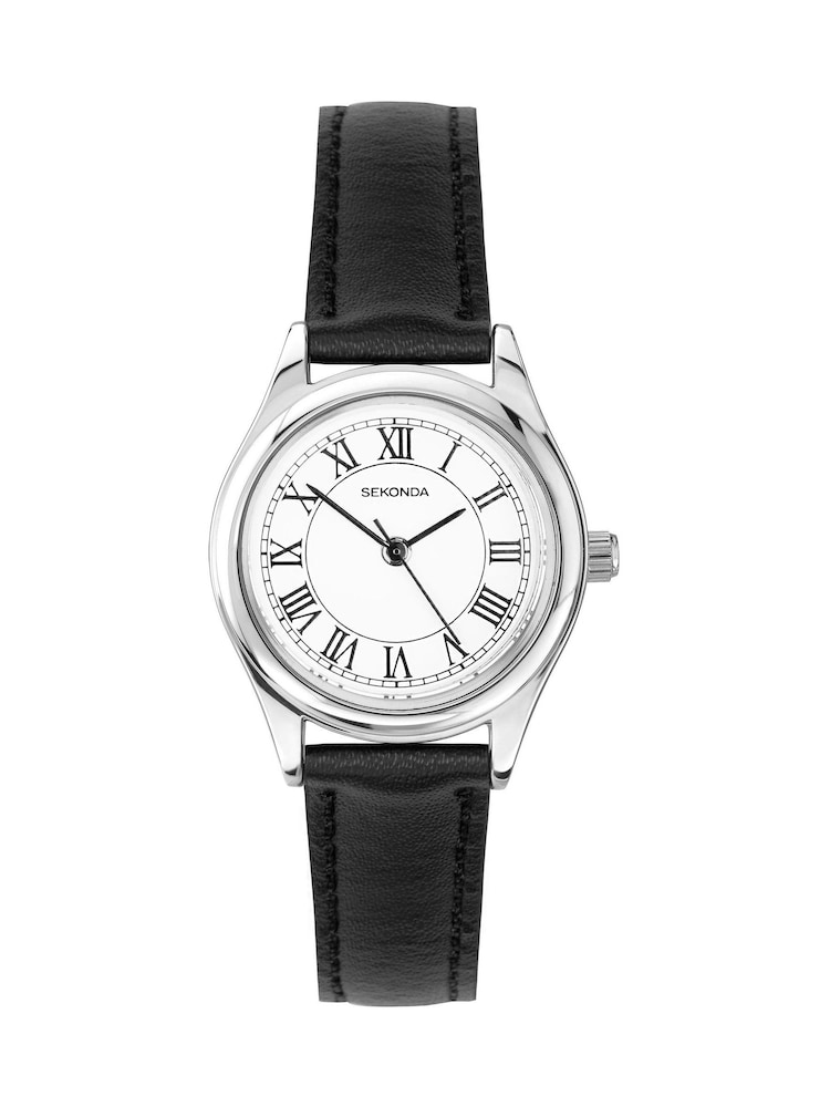 Sekonda Evans 25mm Womens Round Analogue Watch with Grey Strap - Image 1 of 6 Sekonda Evans 25mm Womens Round Analogue Watch with Grey Strap - Image 1 of 6