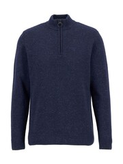 Barbour® Blue Essential Tisbury Half Zip Jumper - Image 5 of 7