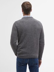 Barbour® Grey Essential Tisbury Crew Neck Fog Jumper - Image 3 of 8