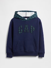 Marineblau - Gap – lässiger Hoodie mit Logo (4 13 J.) - Bild 1 von 2